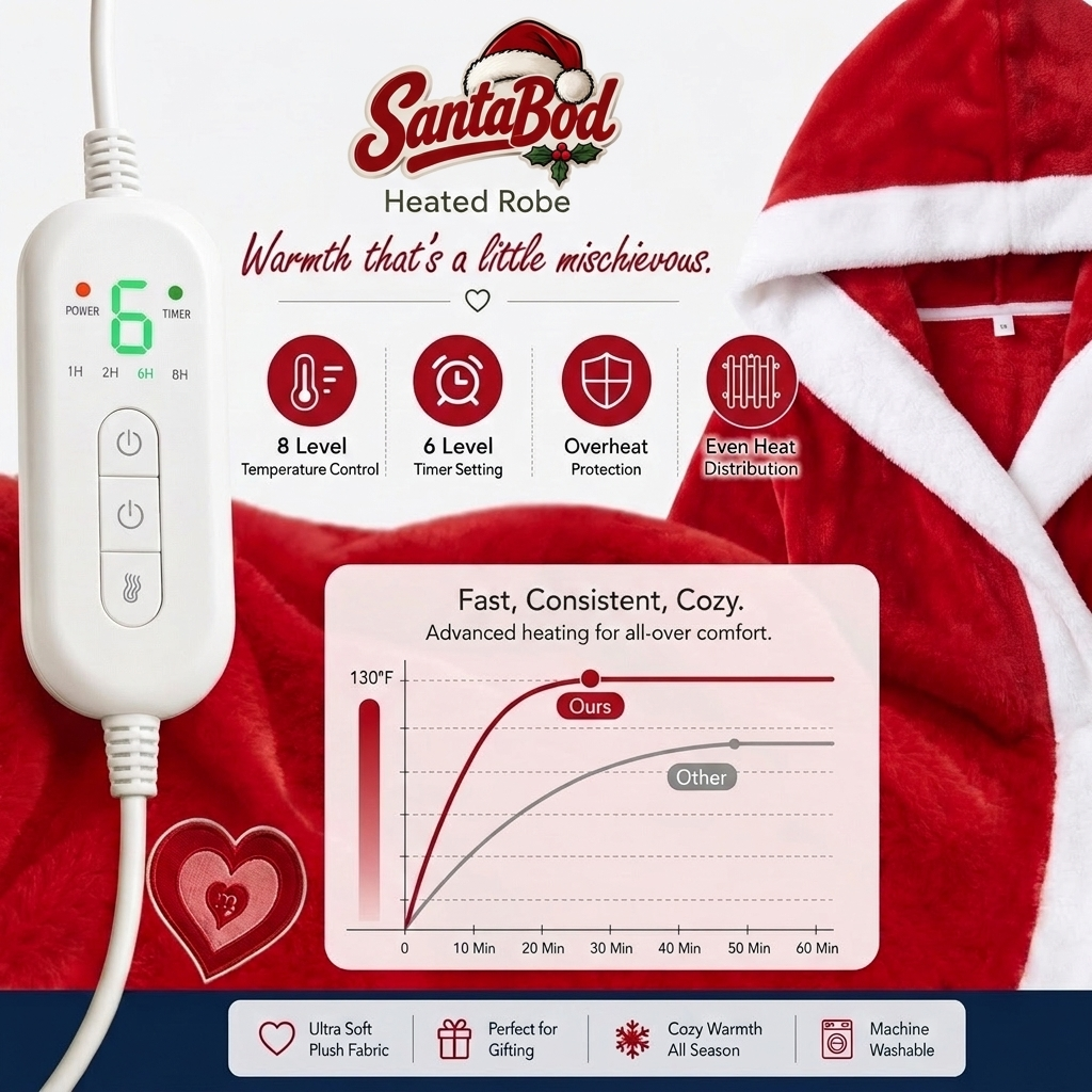 SantaBod Heating Robe