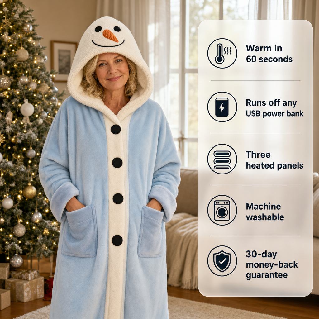 Heated Wearable Winter Blanket